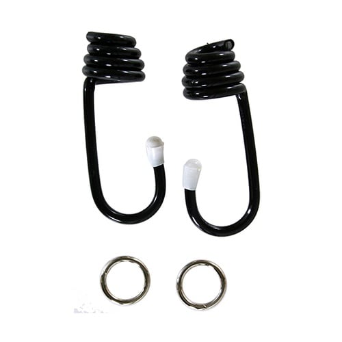 丸ゴム金具 黒 8mm 2個入