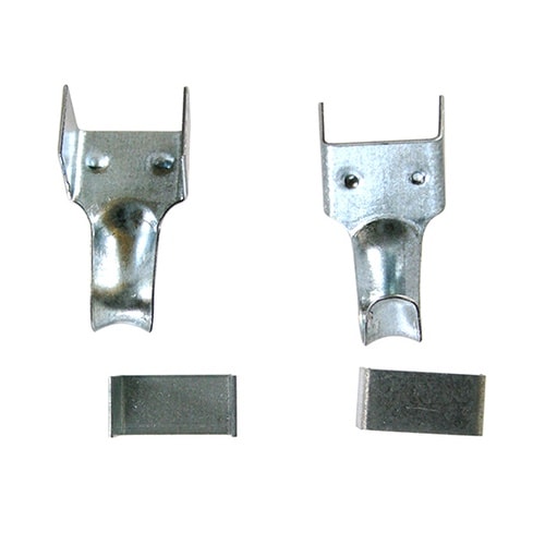 平ゴム金具 黒 押金具17mm 2個入