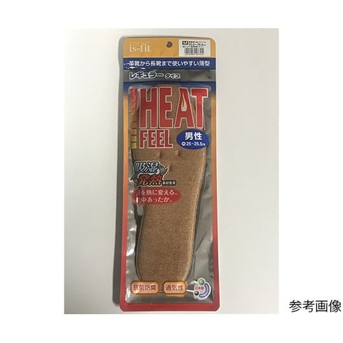 吸湿発熱 レギュラーインソール男性用 L