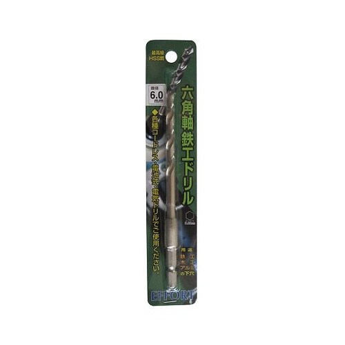 ET−6.0 六角軸鉄工ドリル6.0mm