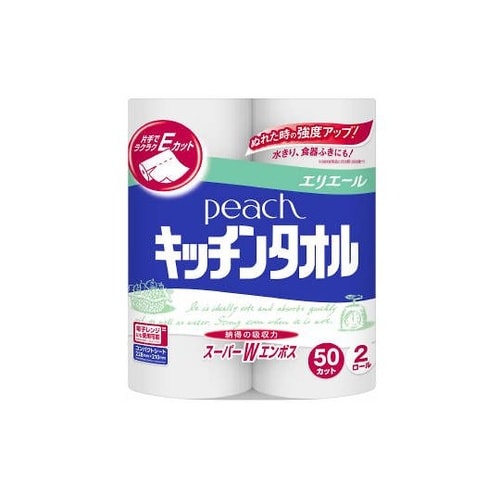 ピーチ キッチンタオル