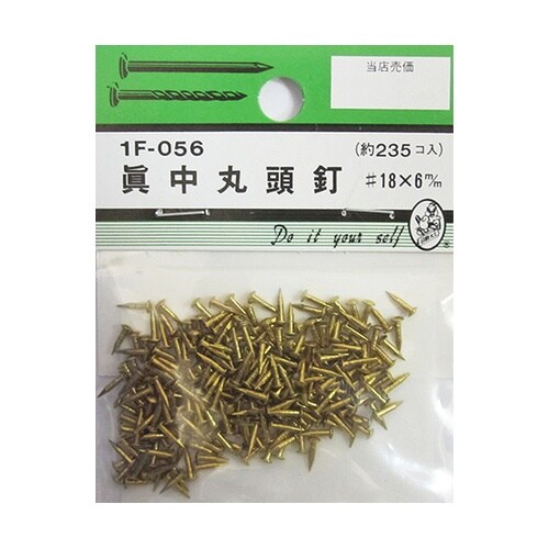 1F056 真中丸頭釘 #18×6mm