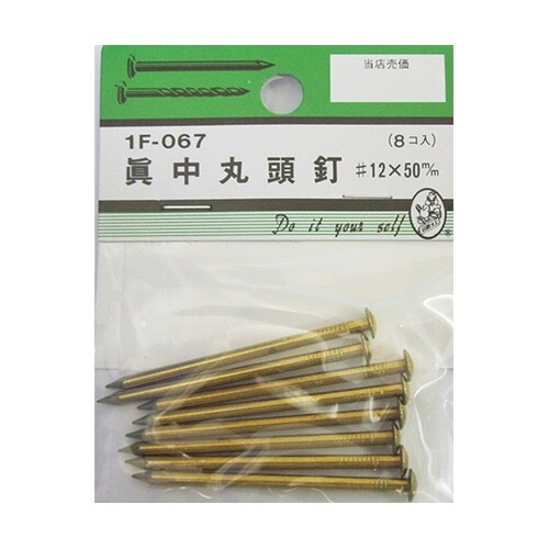 1F067 真中丸頭釘 #12×50mm