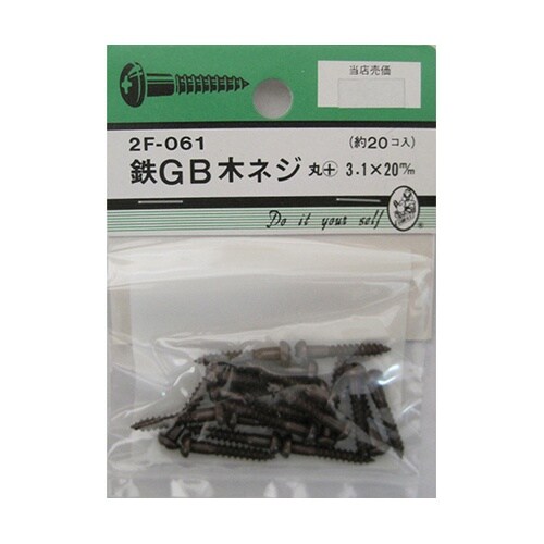 2F061 GB木ネジ 20個入
