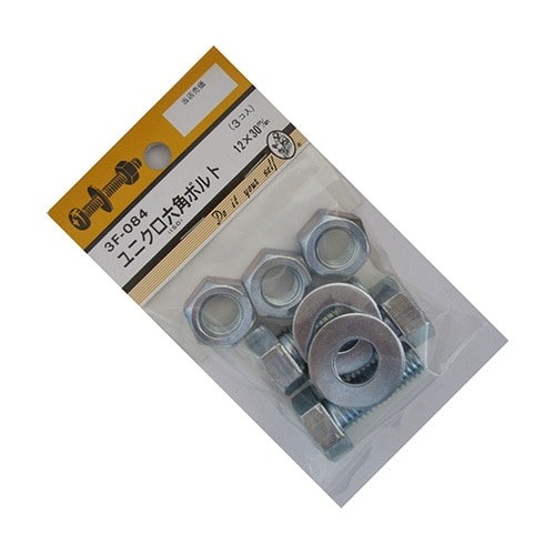 3F084 ユニクロ六角ボルト 3個入