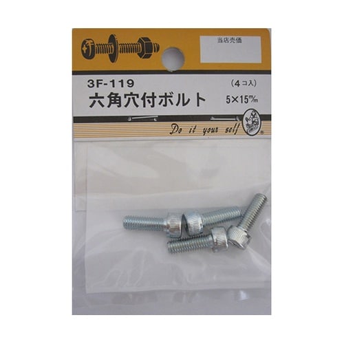 3F119 六角穴付ボルト 4個入
