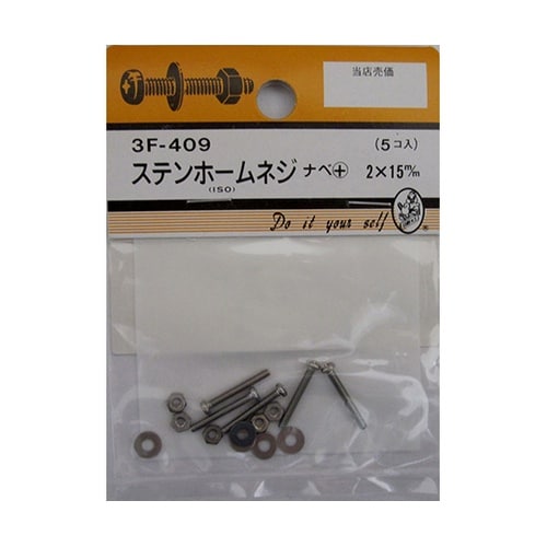 3F409 ステンホームネジ 5個入