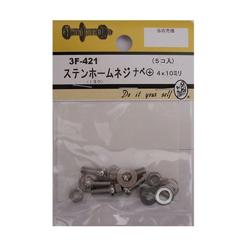 3F421 ステンホームネジ 5個入