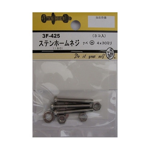 3F425 ステンホームネジ 3個入