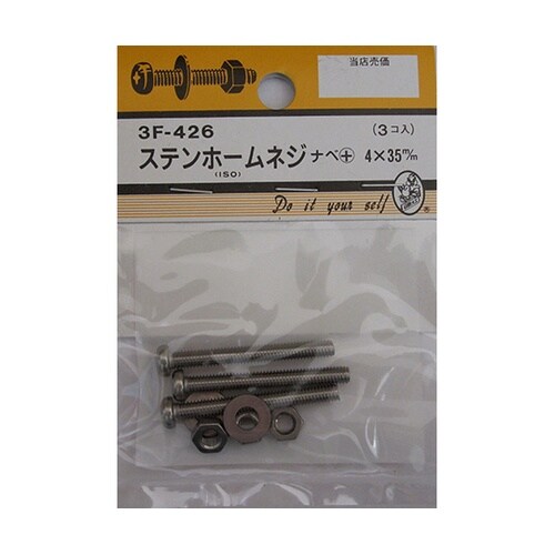 3F426 ステンホームネジ 3個入