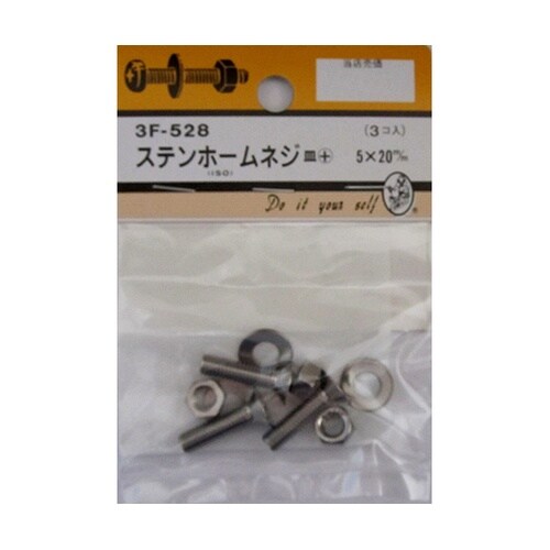 3F528 ステンホームネジ 3個入