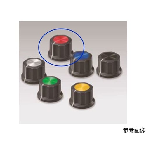 K−8000−S−R つまみS、黒/赤