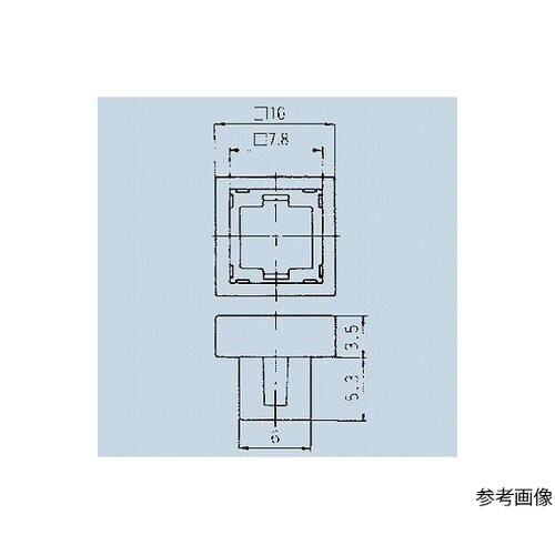 照光式押しボタンスイッチ取付枠 アイボリ