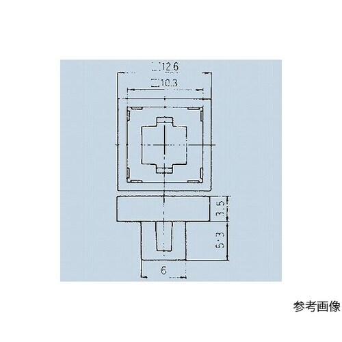 照光式押しボタンスイッチ取付枠 黒