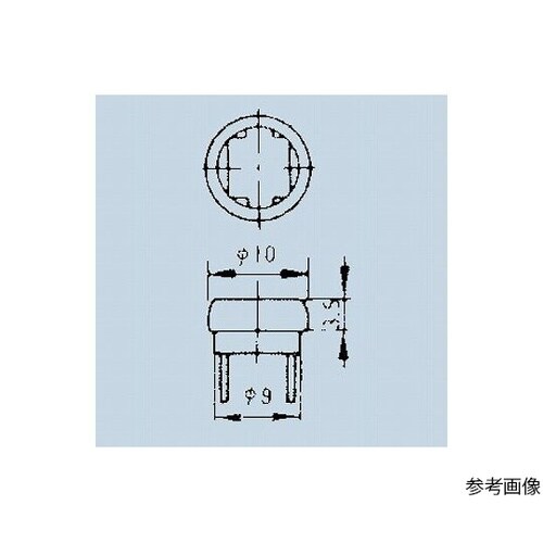 照光式押しボタンスイッチ取付枠 グレー