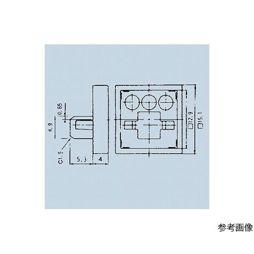 照光式押しボタンスイッチ取付枠 グレー