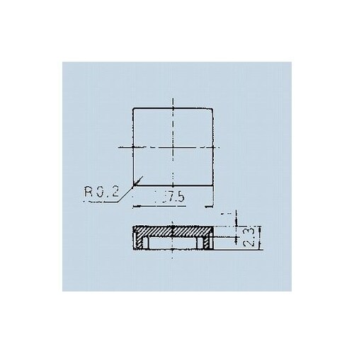 照光式押しボタンスイッチ ボタン角7.5