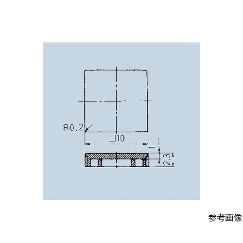 照光式押しボタンスイッチ角10ボタン 赤