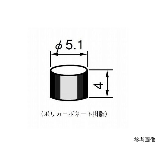 押しボタンスイッチ5.1φボタン 白