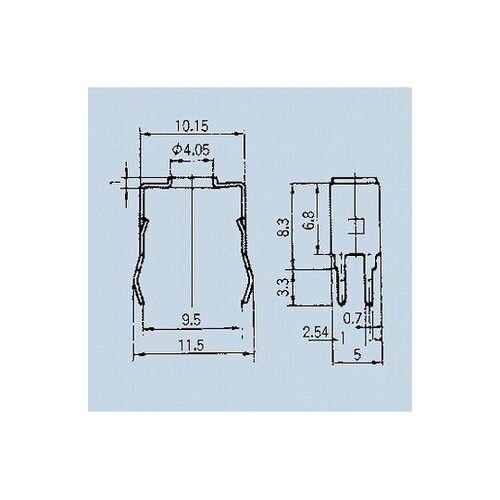トグルスイッチ2極用ブラケット