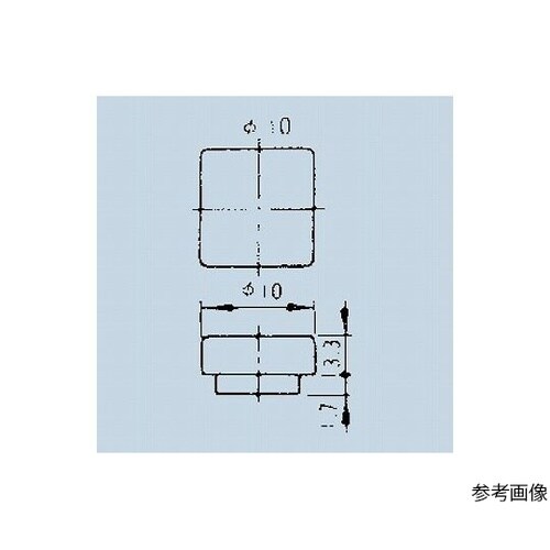 照光式押しボタンスイッチ角10ボタン 黄