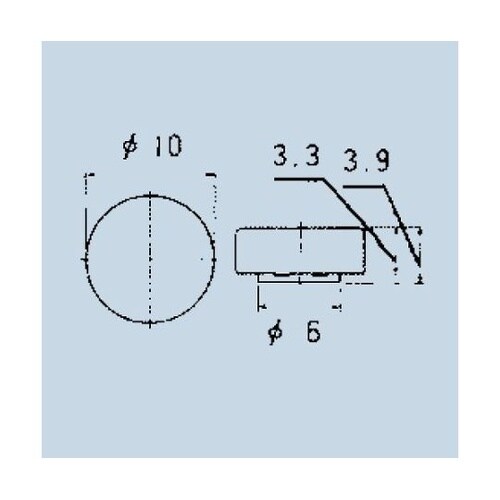 押しボタンスイッチ10φボタン 赤