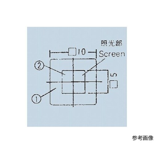 照光式押しボタンスイッチ角10ボタン 白