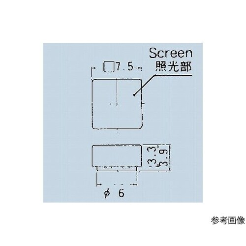 照光式押しボタンスイッチ7.5角ボタン