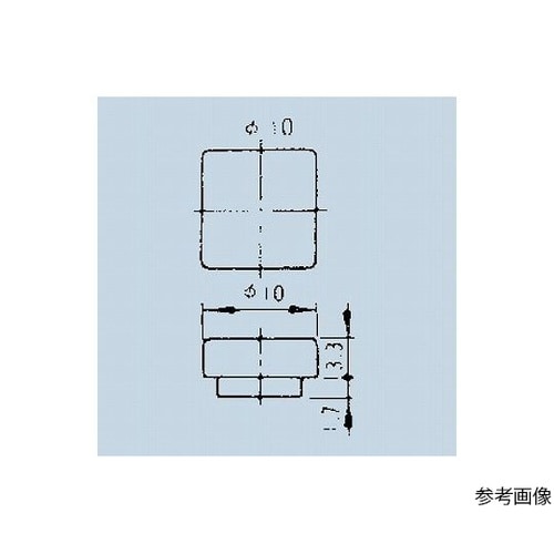 照光式押しボタンスイッチ角10ボタン 透