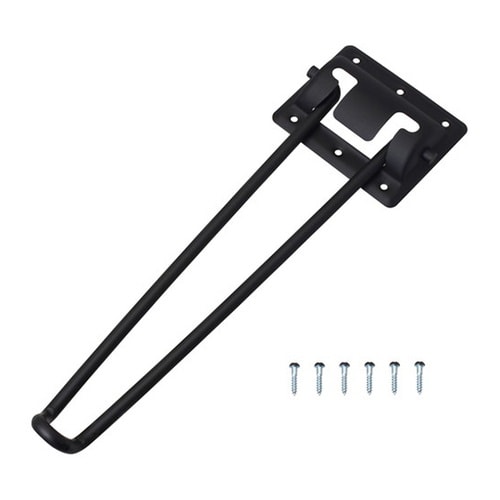 4280 艶消し黒 折畳脚 8×270