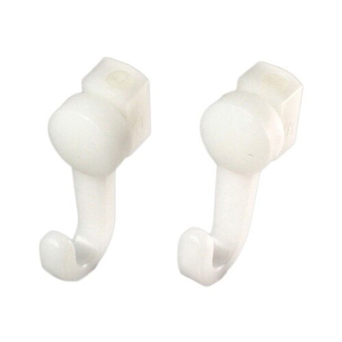 丸型用フック壁面用固定 ホワイト 2個入