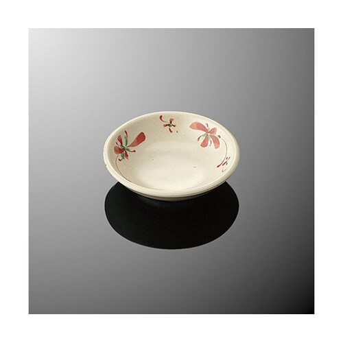 D 3−AKR 丸新香皿 赤絵蘭