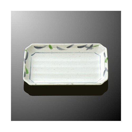 D 88−SA 隅切長角皿 大 笹風