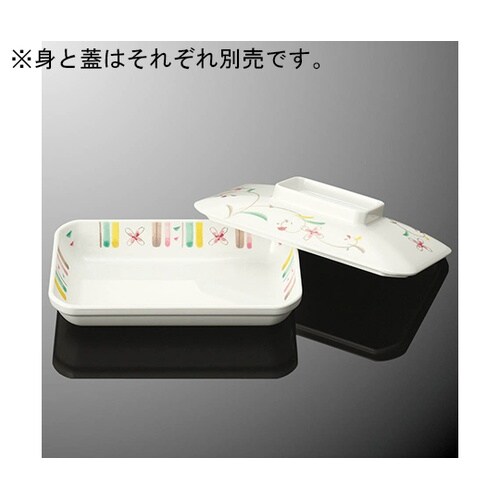 D 98B−HSS隅切深角皿大身花さらさ