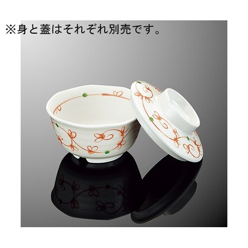 G 93CAKK八角丸小鉢小蓋赤絵唐草受