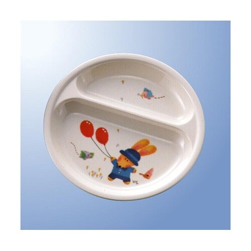 J 21−SR二つ仕切皿スイートラビット