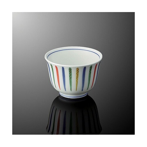 T 6−IT 羽反湯呑 小 色十草