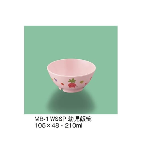 MB−1_WSSP 幼児飯椀サラダっこ桃