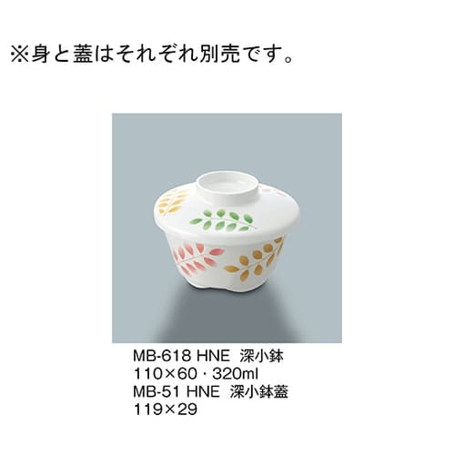 MB−618_HNE 深小鉢 葉音
