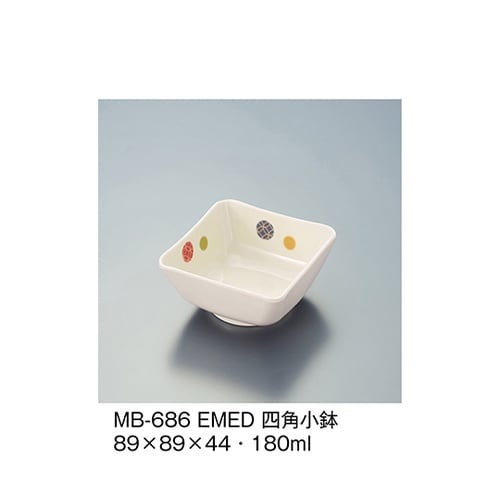 MB−686_EMED 四角小鉢江戸小紋