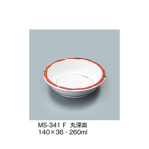 MS−341_F 丸深皿 ふる里