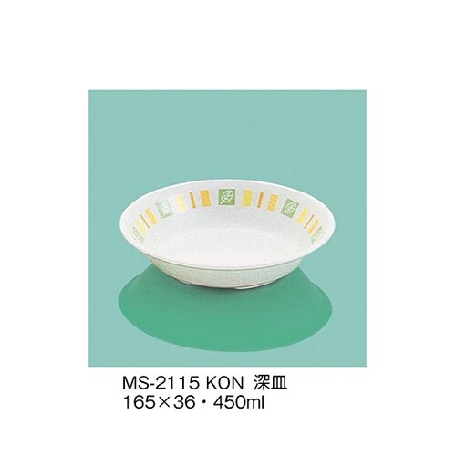 MS−2115_KON 深皿 木の葉
