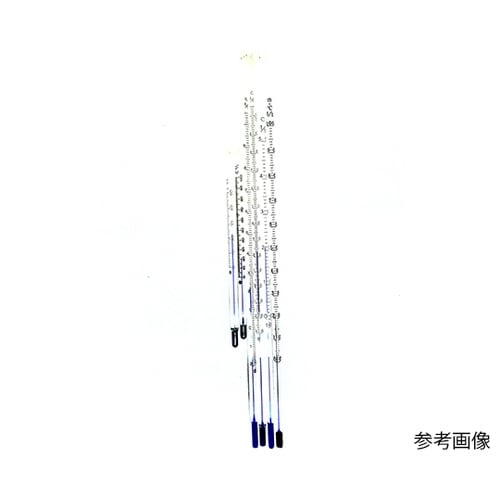 青液棒状温度計 0ー100℃ 150mm