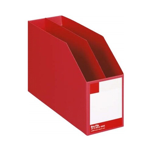ボックスファイル B−880E A4赤