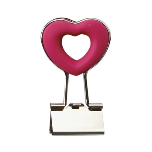 DCH−2RP ハートクリップ ローズ桃