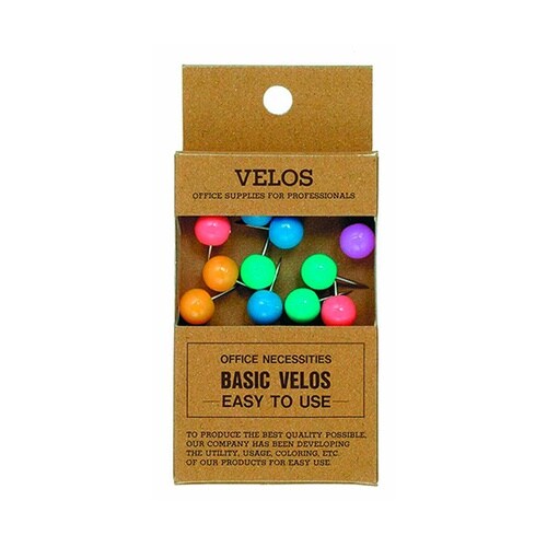 DF−118P マップ画鋲パステル15本