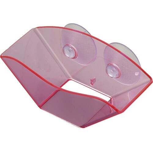 水切りが早い!スポンジラック ピンク