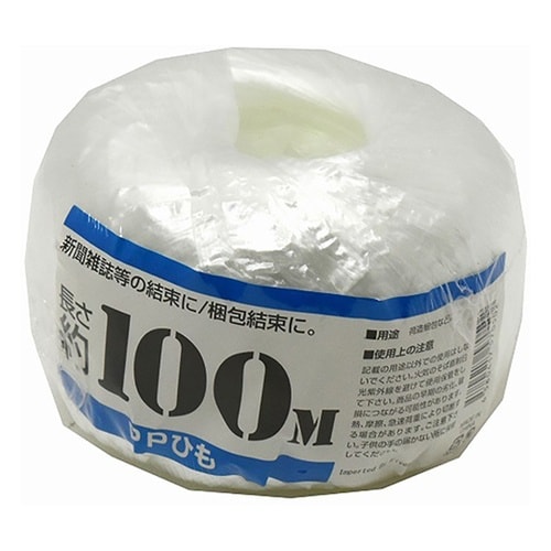 00720010 PP玉巻ひも100m白