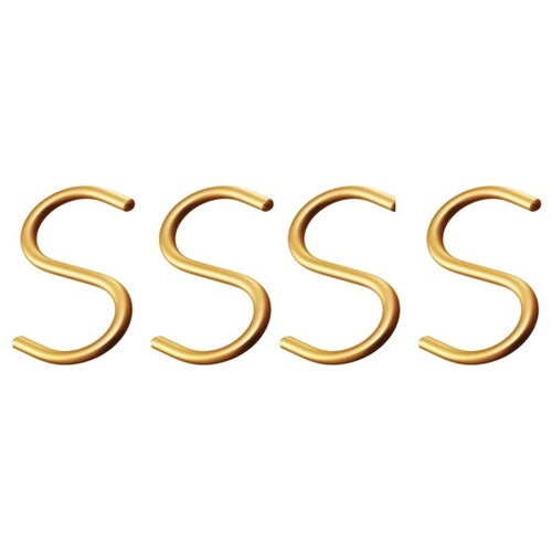 95355アルミSフック小ゴールド4本入