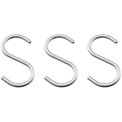 95357アルミSフック中シルバー3本入